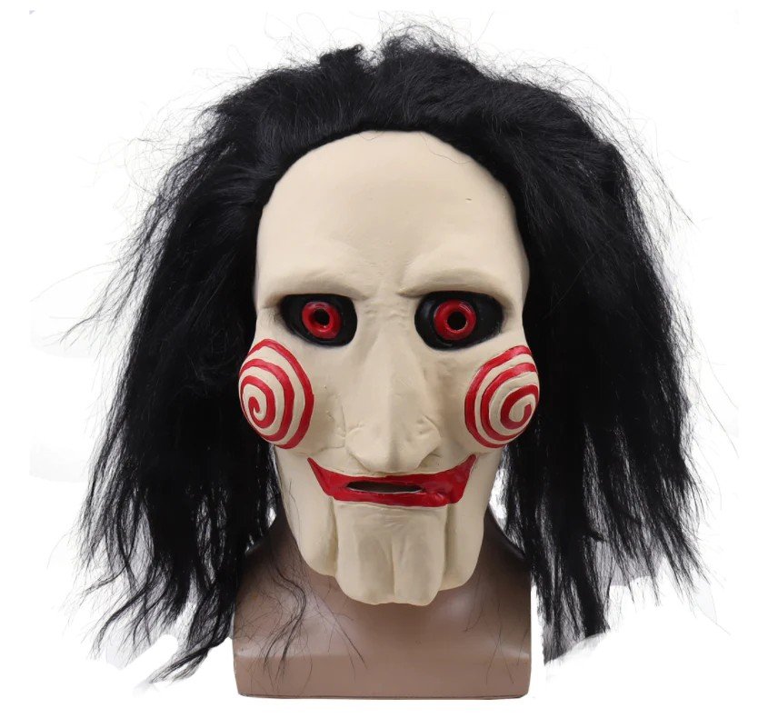 teka-teki masker wajah menakutkan halloween