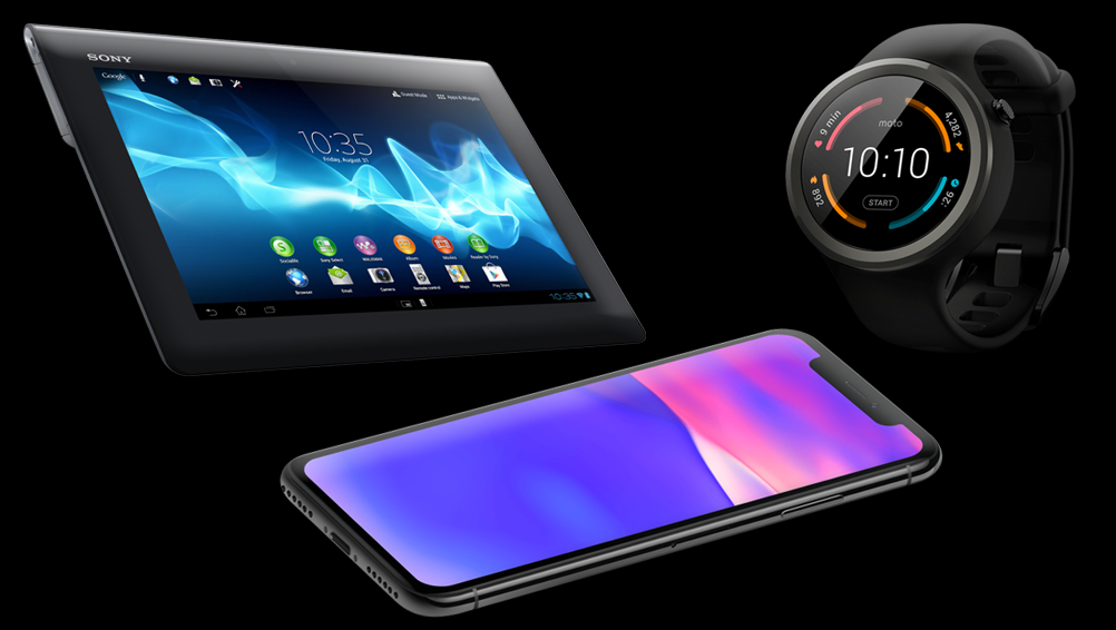 kompatibel dengan smartphone, jam tangan pintar, tablet, laptop