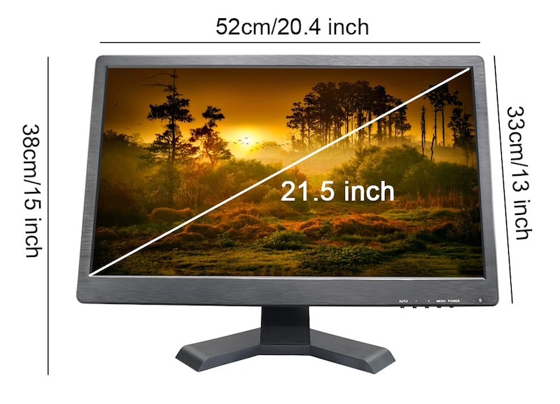 Monitor LCD LED vesa 21 inci untuk kamera dengan bnc
