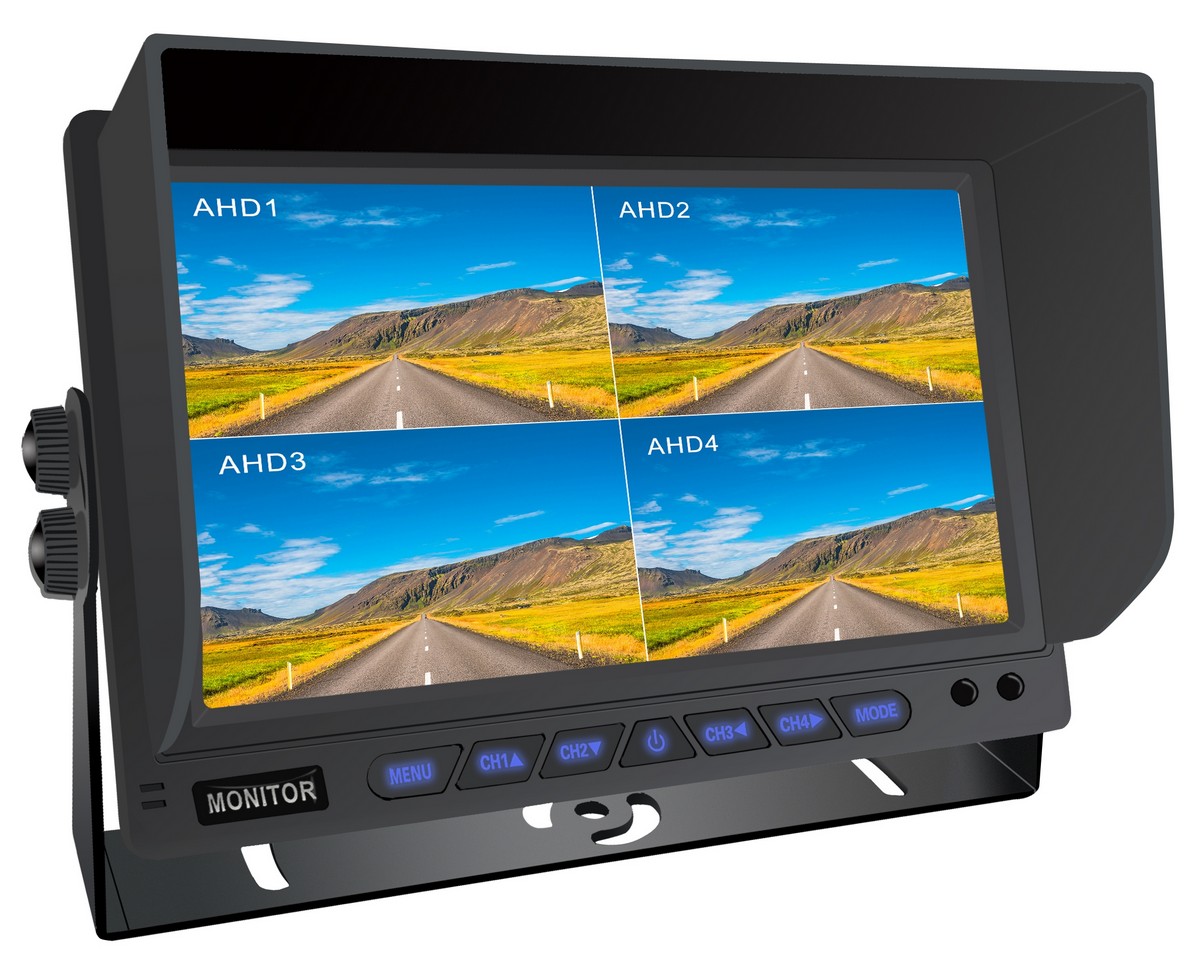 Monitor mobil 8 saluran dengan perekaman video