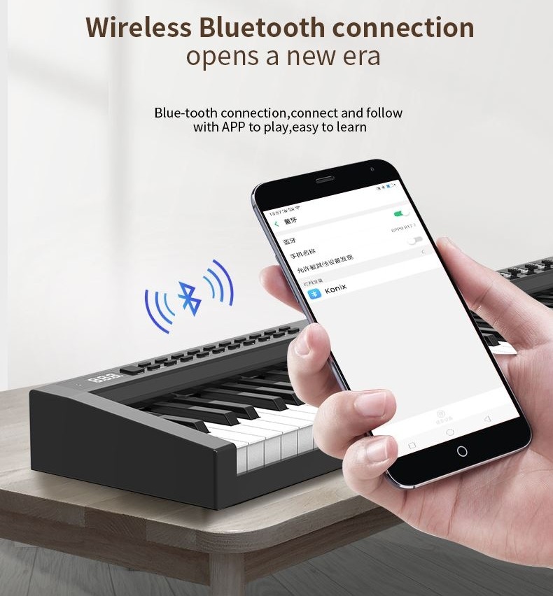 smartphone bluetooth piano digital