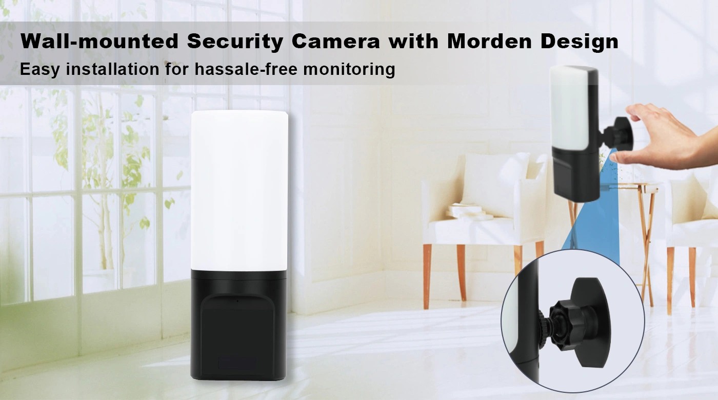 Kamera keamanan tersembunyi mata-mata lampu untuk rumah, apartemen, kantor Anda