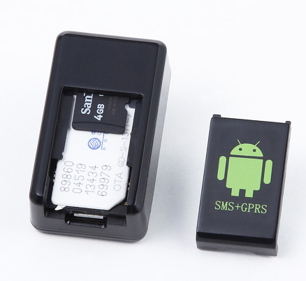 Lokalizator kartu SIM GSM dengan kamera