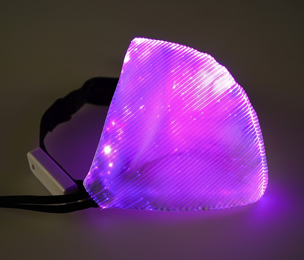Masker LED ungu
