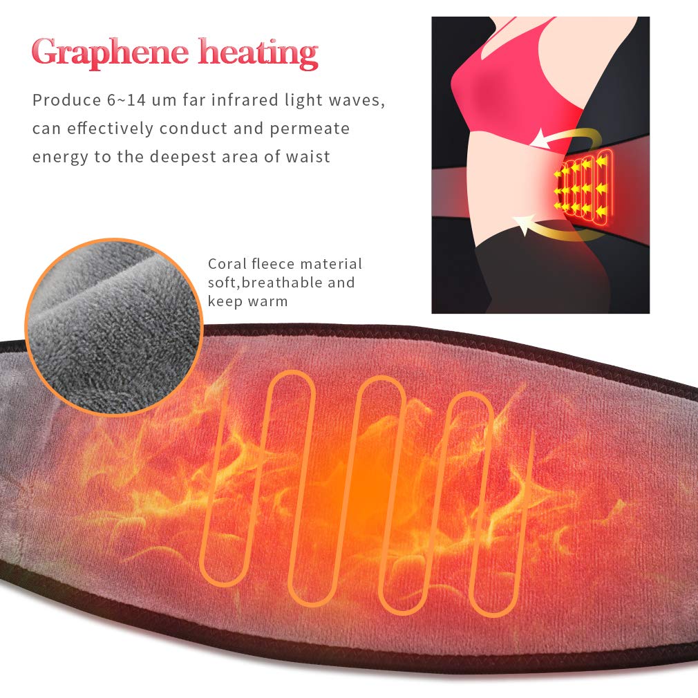 sabuk pemanas graphene untuk punggung dan perut