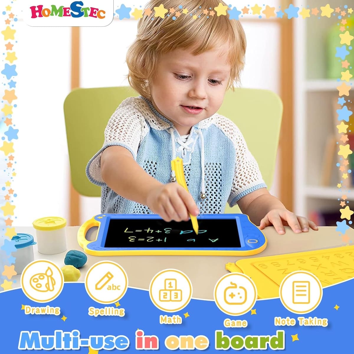 Tablet ajaib untuk menggambar dengan layar LCD untuk anak-anak