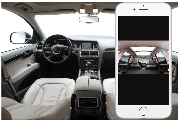 profio x7 car camera live view di aplikasi smartphone - dash cam