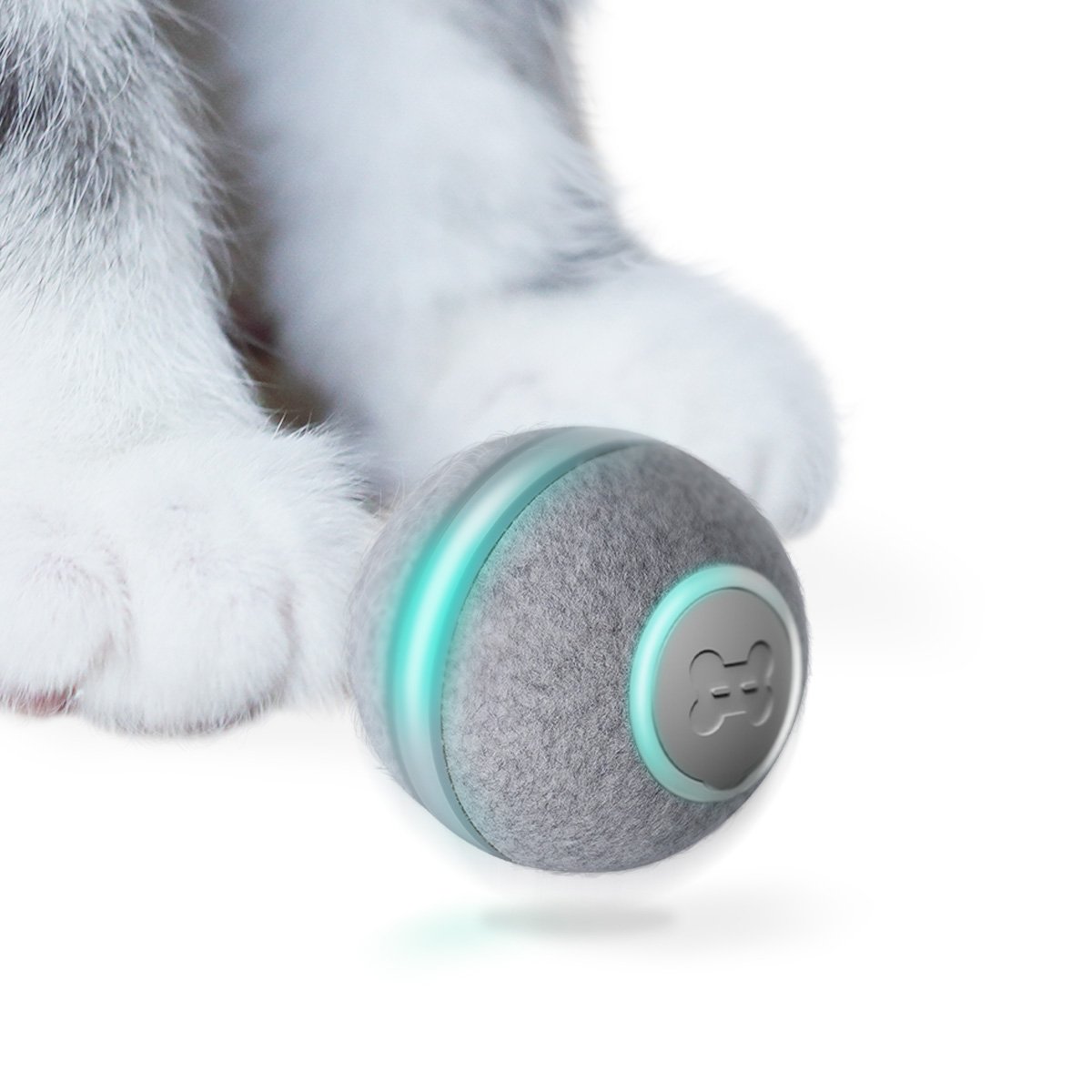 mainan otomatis untuk kucing - bola ceria