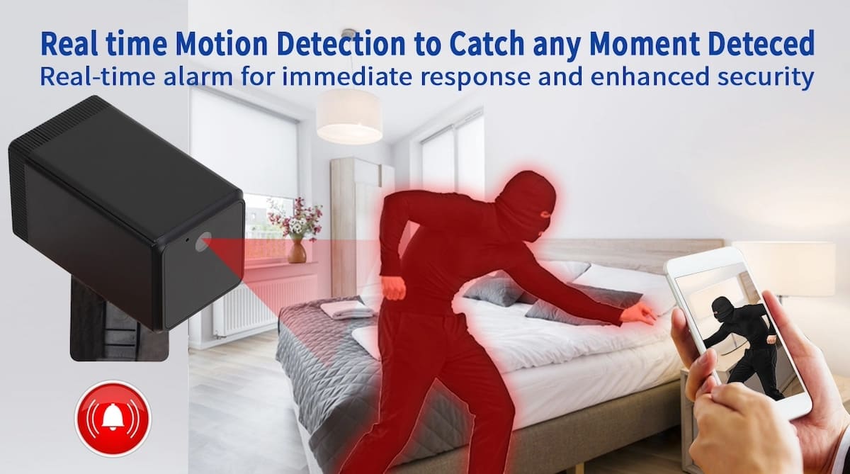kamera keamanan mata-mata deteksi gerak untuk apartemen rumah