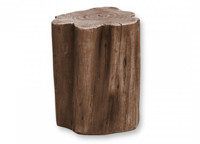 Tunggul pohon beton kayu imitasi warna coklat