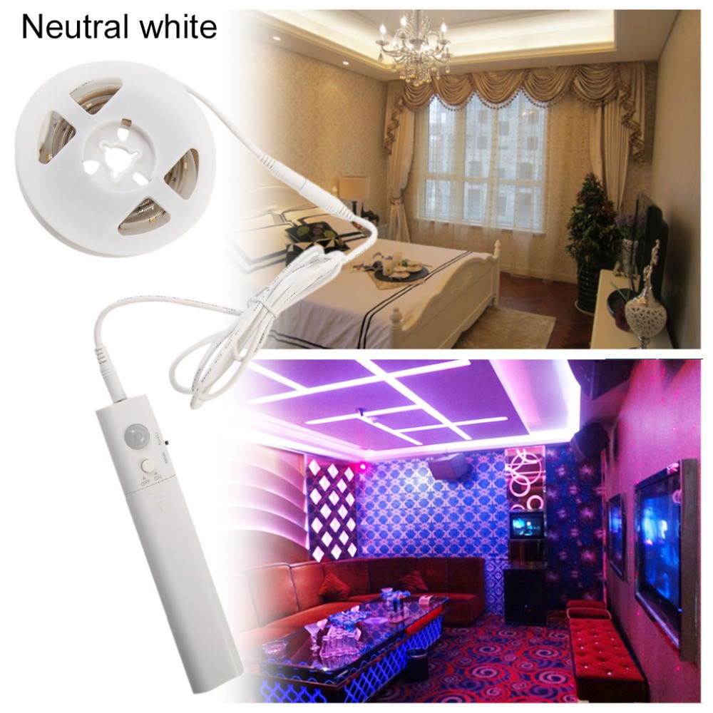 Pencahayaan strip LED apartemen, interior