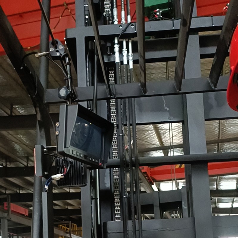 monitor dengan kamera laser truk pengangkat tinggi