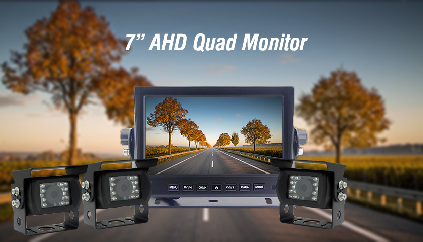 Kamera cadangan dengan monitor AHD
