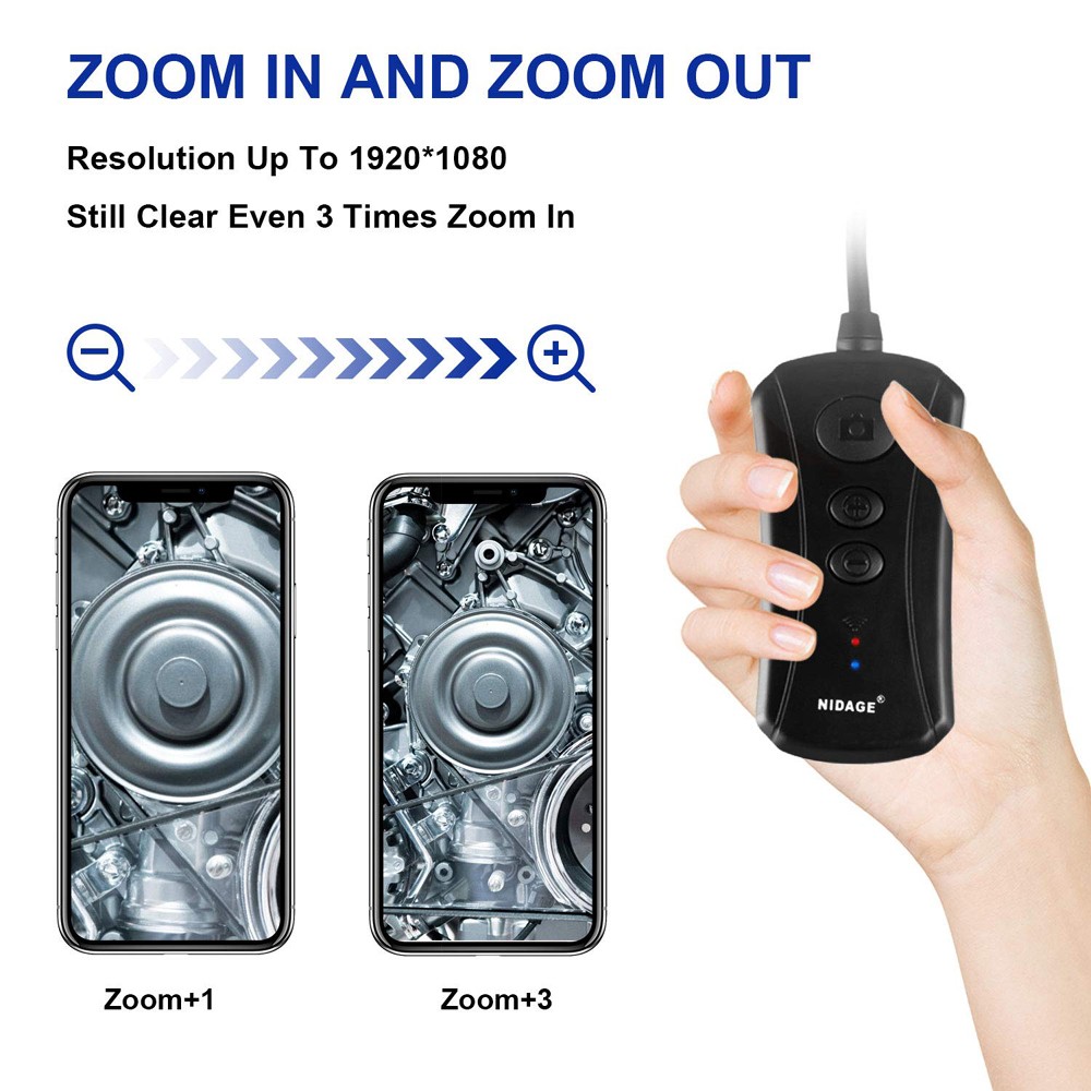 kamera endoskopik wifi dengan zoom