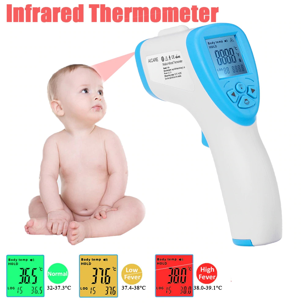 termometer inframerah dengan layar
