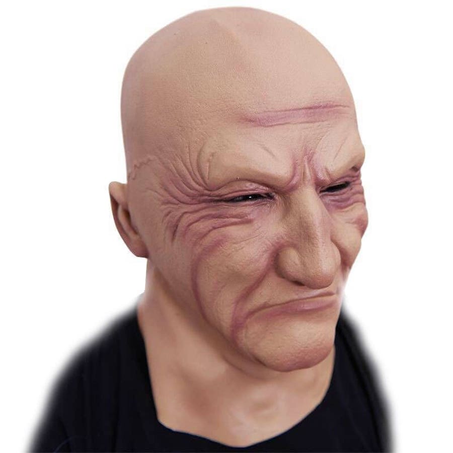 masker silikon masker wajah lateks pria botak