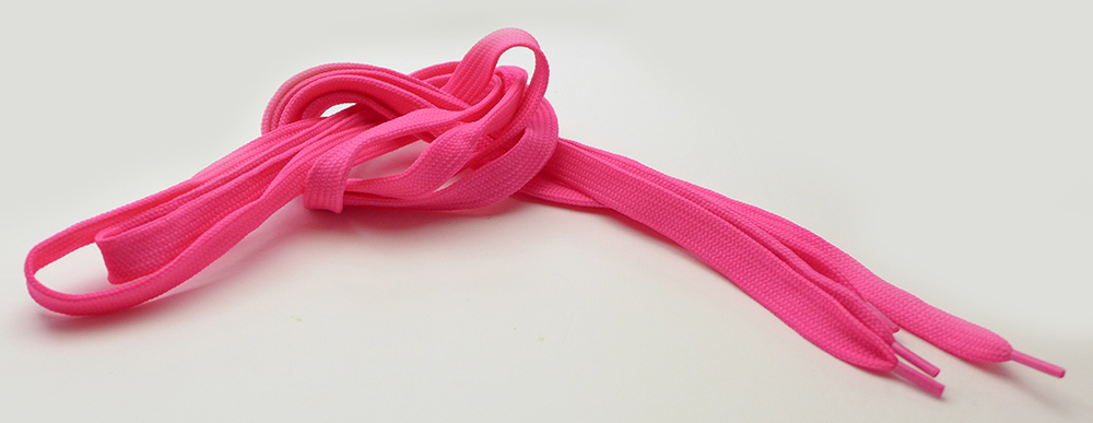 tali merah muda neon