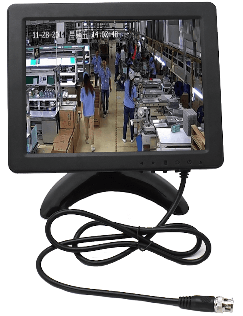 Monitor kecil untuk menonton kamera/kamera dengan input BNC eksternal