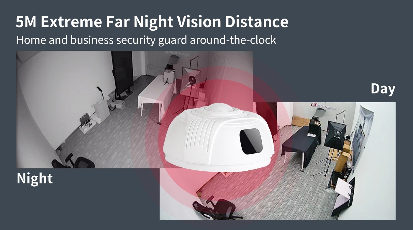 kamera detektor asap night vision alarm kebakaran mata-mata