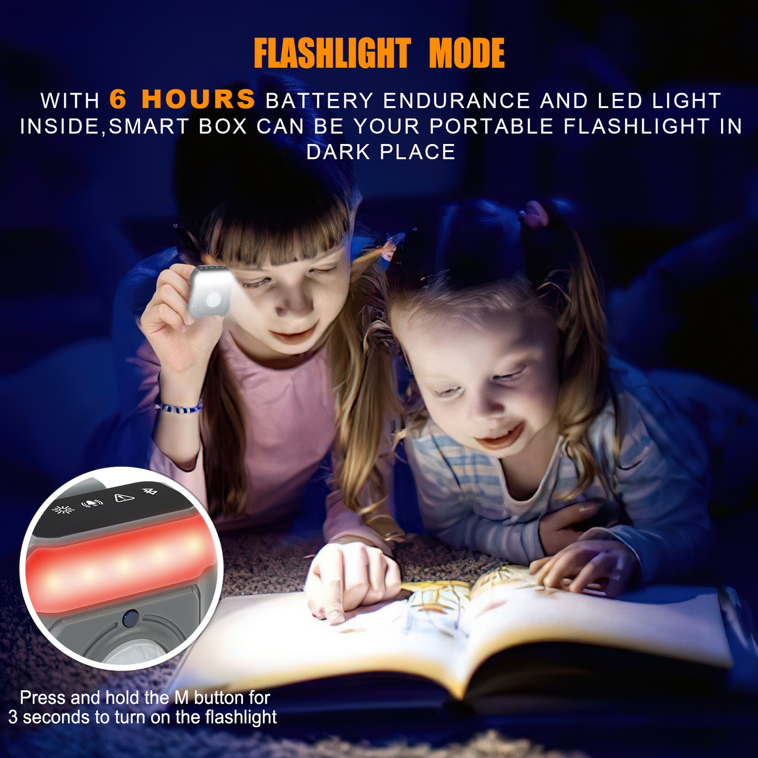 alarm pintar keamanan - mode senter - lampu LED