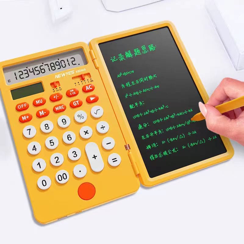 kalkulator surya dan tablet LCD yang dapat dihapus