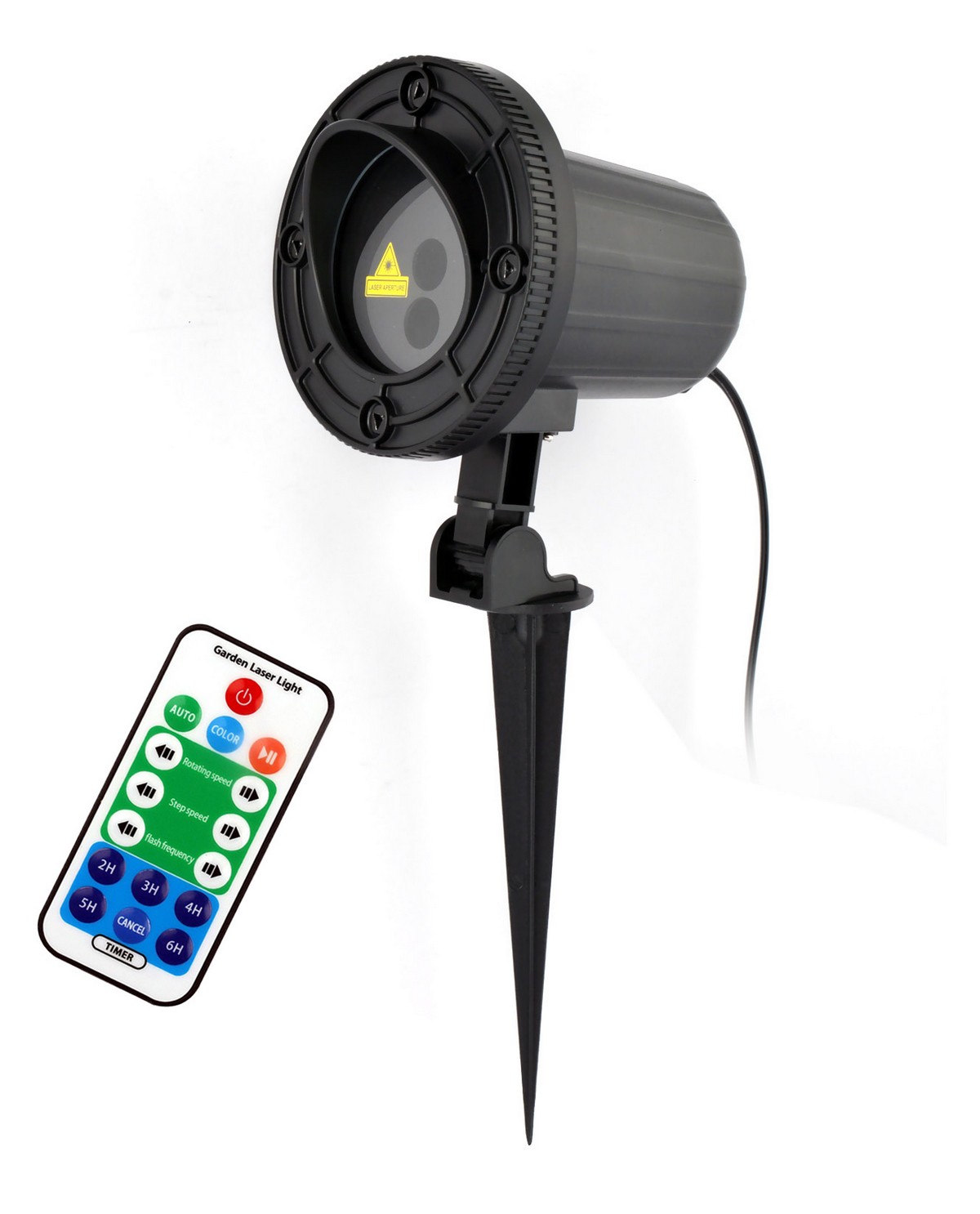 proyektor titik laser warna dengan remote kontrol