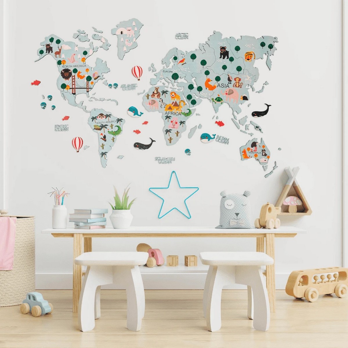 Peta dunia untuk anak-anak