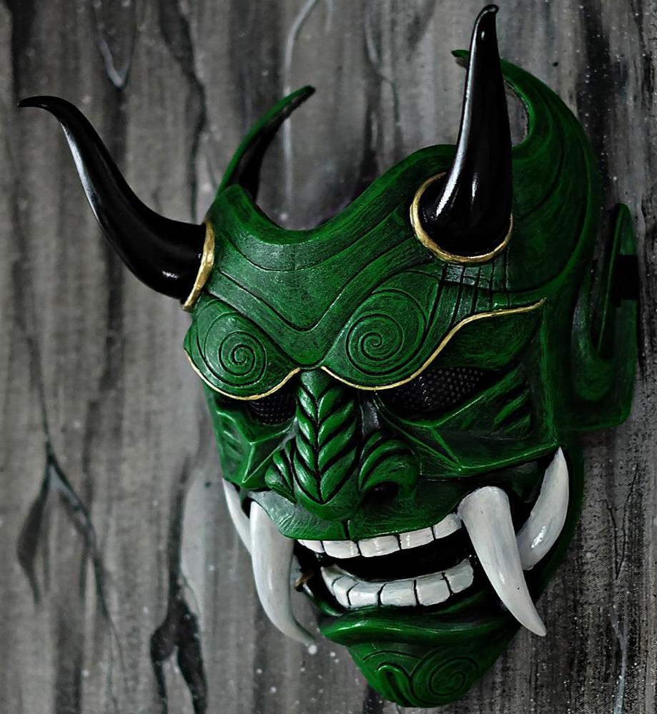 Masker kepala wajah Halloween - Motif pembunuh Jepang