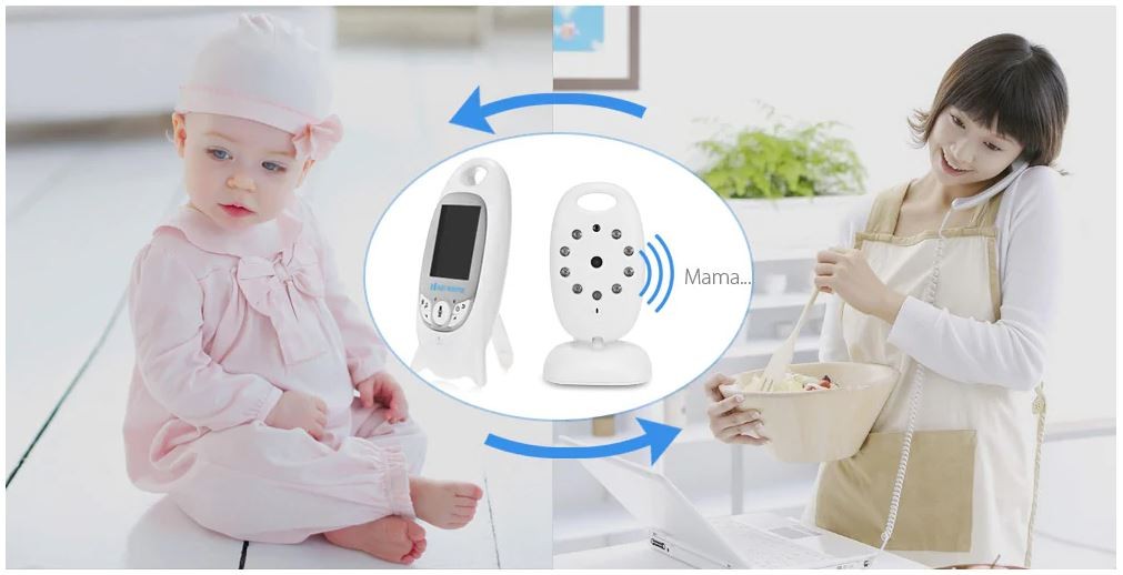 kamera dengan monitor untuk pemantauan bayi