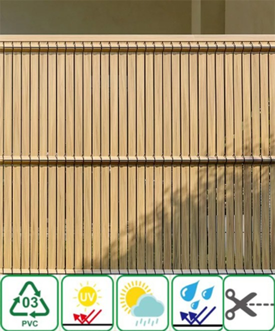 panel PVC lurus untuk pagar sebagai pengisi jala