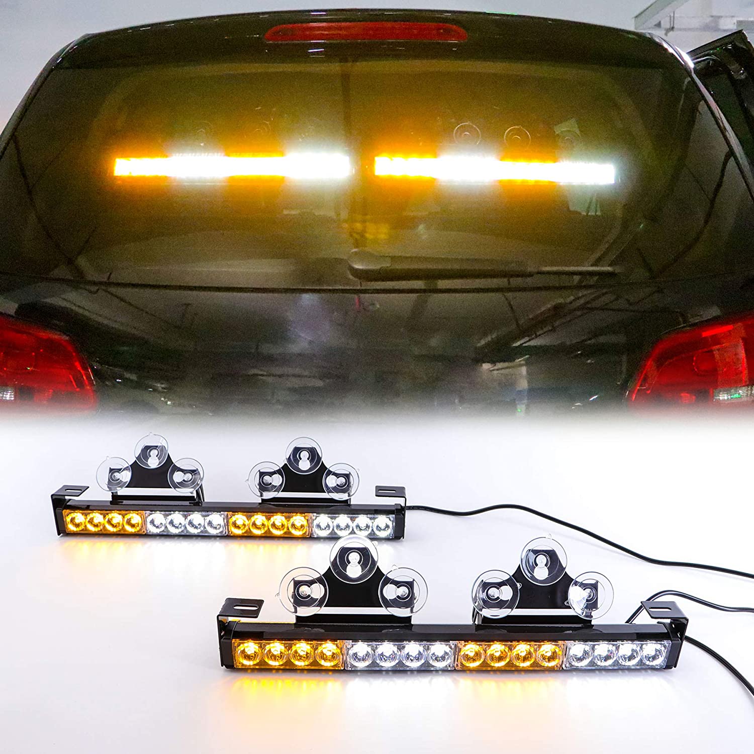 Lampu LED berkedip untuk mobil multi warna kuning putih