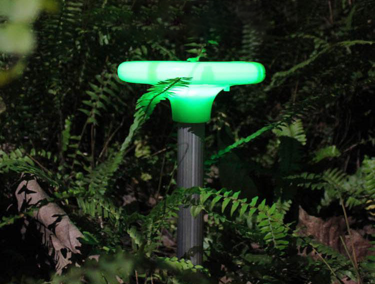 Pengusir tahi lalat dengan lampu LED dekoratif
