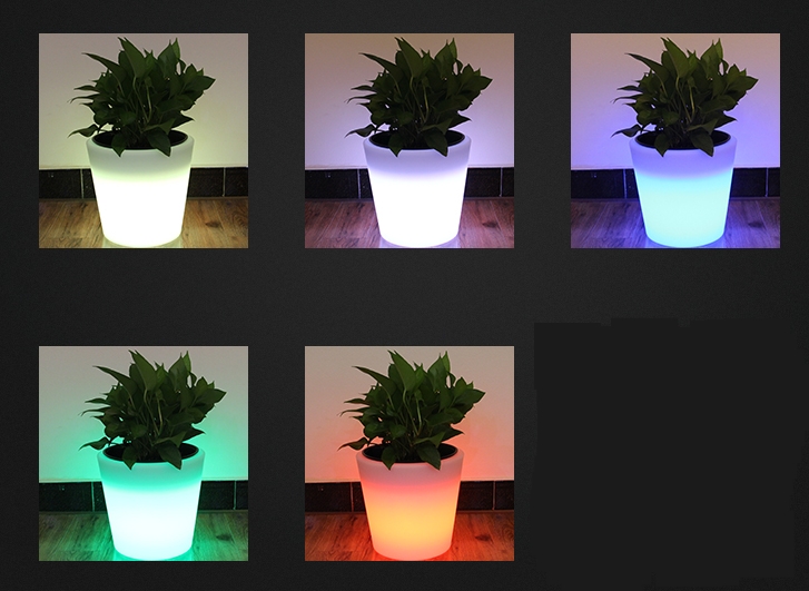 pot bunga lampu led