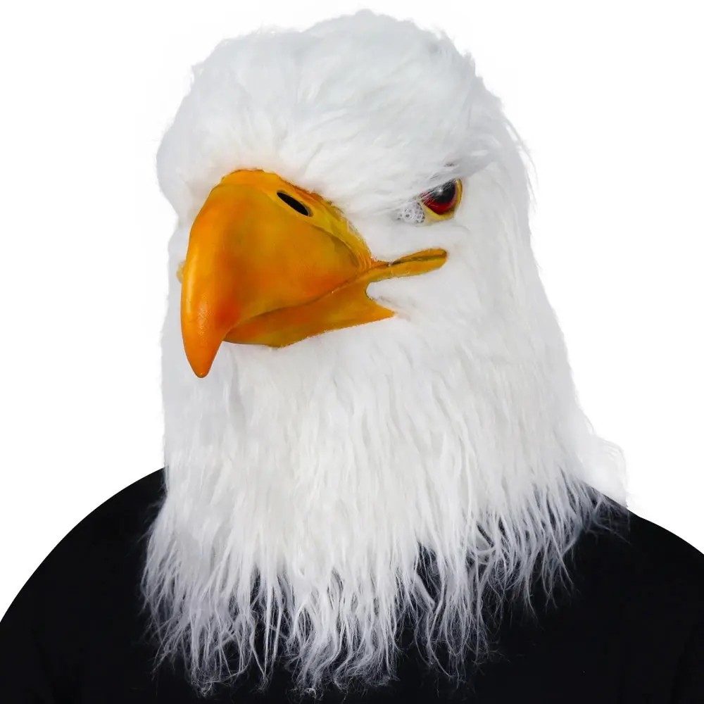 kepala masker silikon elang putih