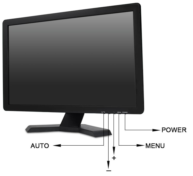 monitor bnc Monitor LCD TFT Matriks Aktif 19 inci