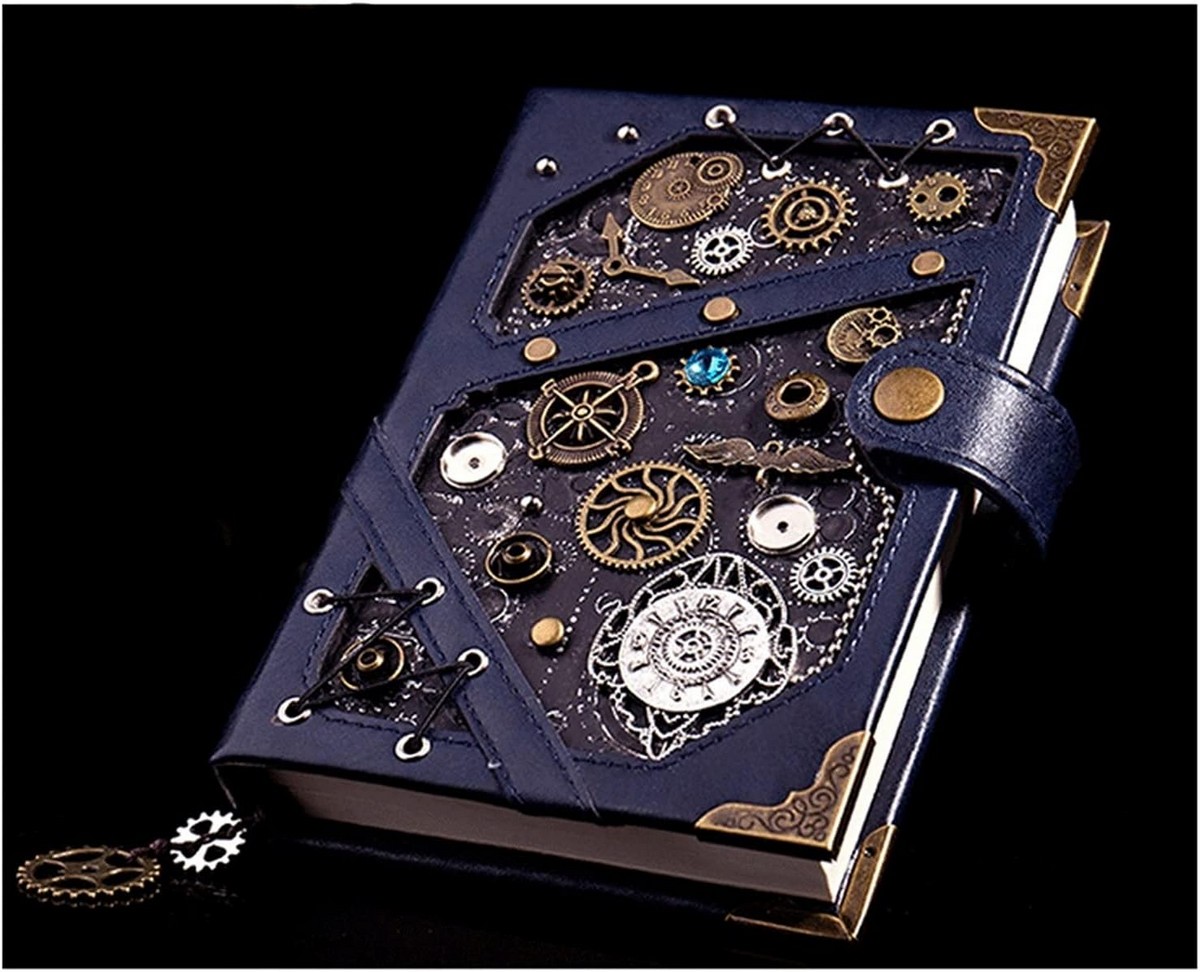 set notepad steampunk - notepad kulit ramah lingkungan mewah