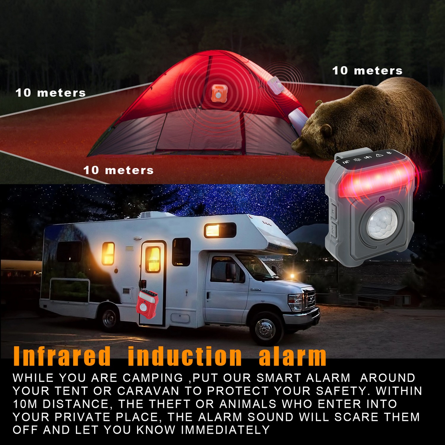 alarm untuk berkemah tenda - sensor gerak PIR