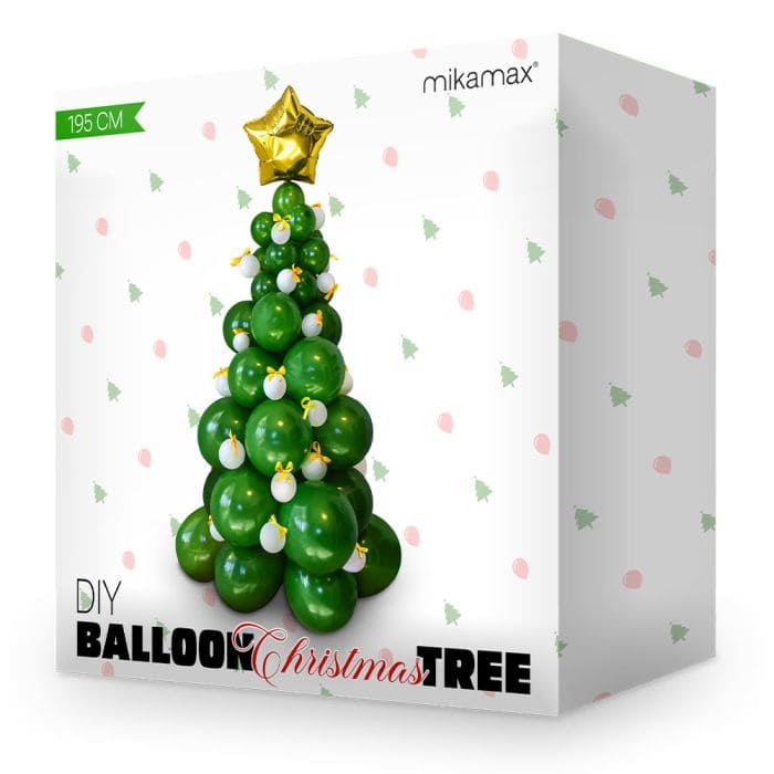 balon pohon Natal tiup