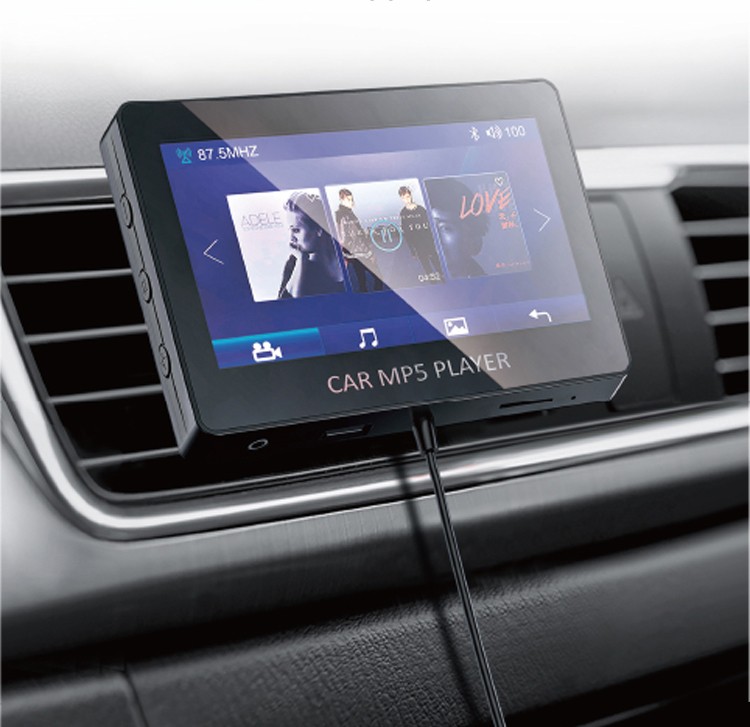 pemutar video MP5 mobil dengan dudukan - instalasi sederhana