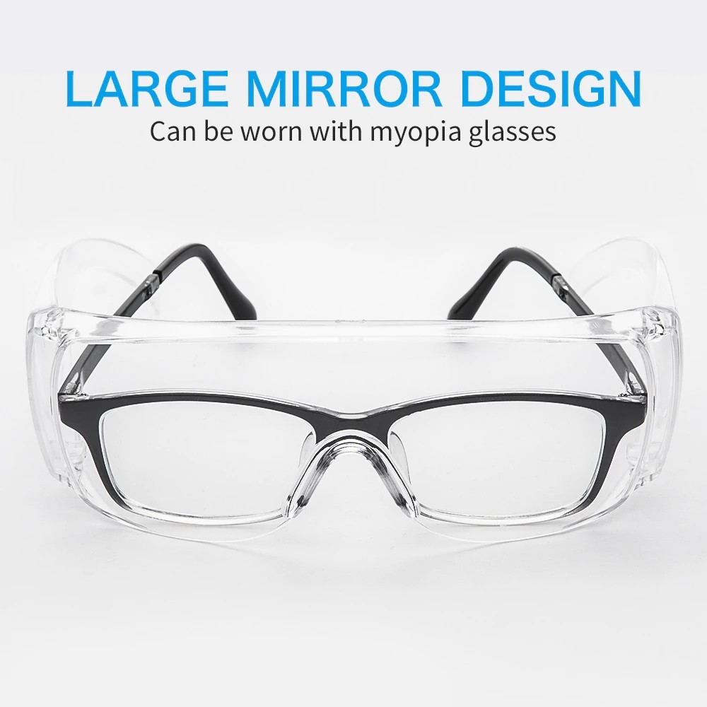 kacamata pelindung transparan terhadap virus