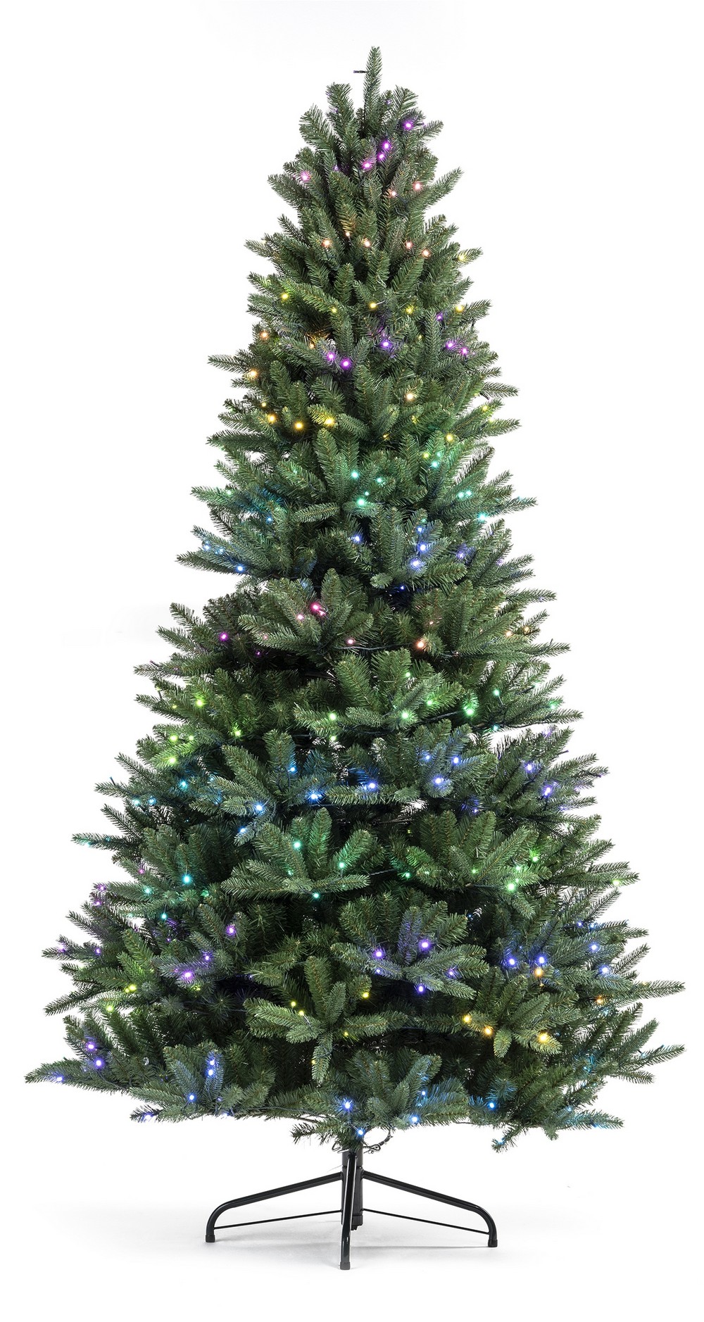 pohon natal dipimpin dengan lampu pintar