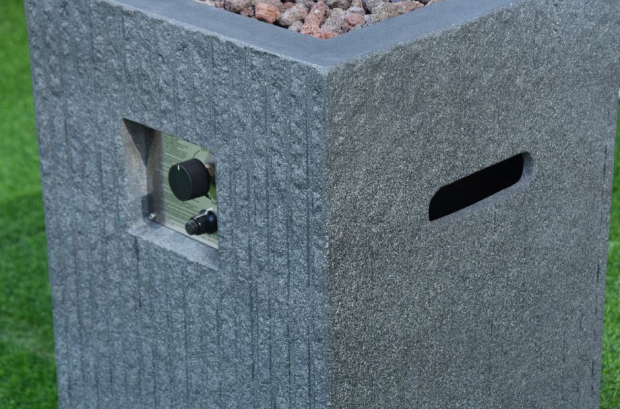 firepit gas propan beton modern