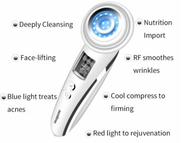 perangkat untuk peremajaan kulit berdasarkan RF dan Lampu LED