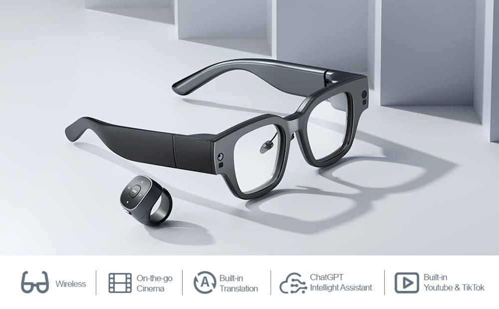 kacamata vr pintar dengan obrolan gpt nirkabel 3D pintar