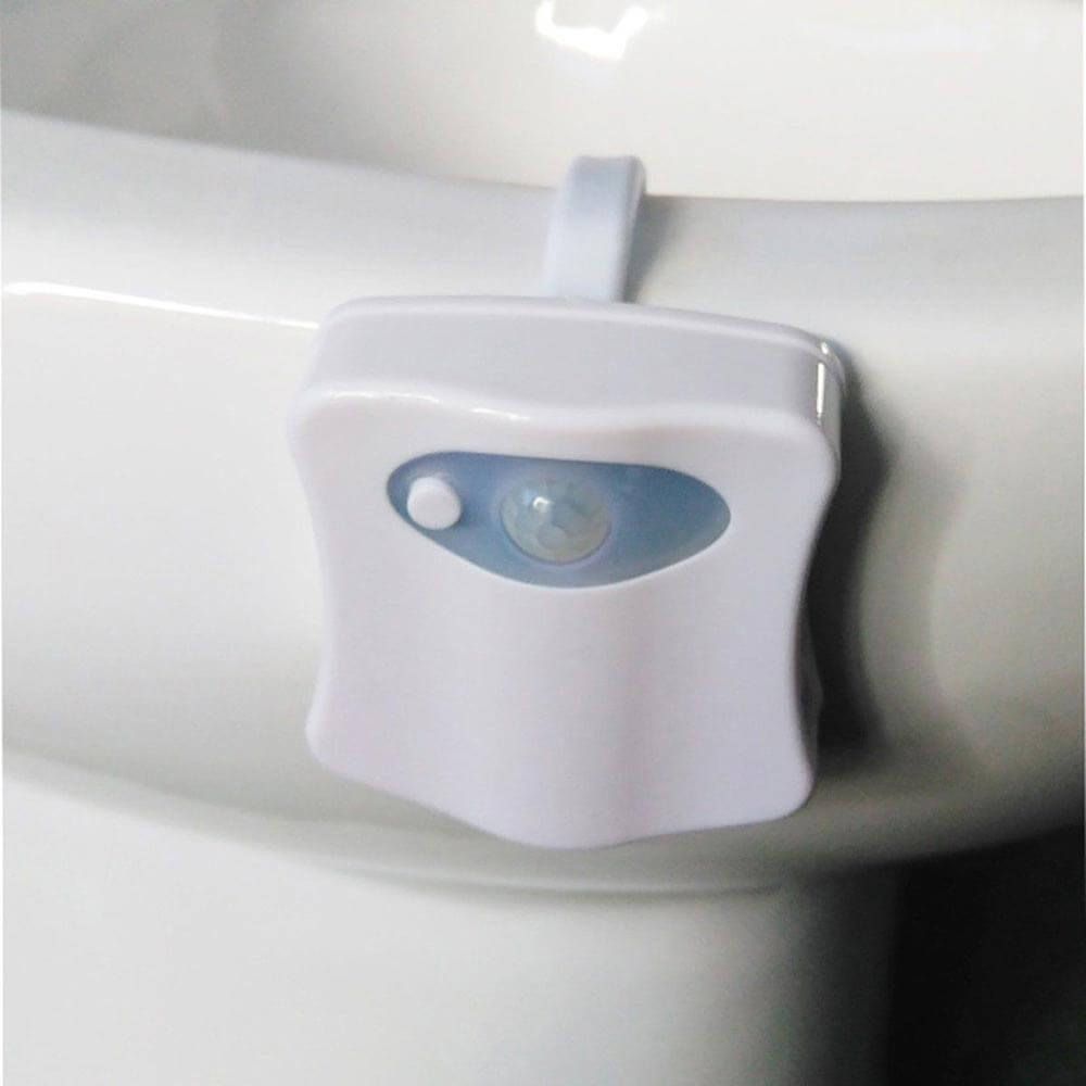 Lampu toilet dengan sensor gerak - LED berwarna