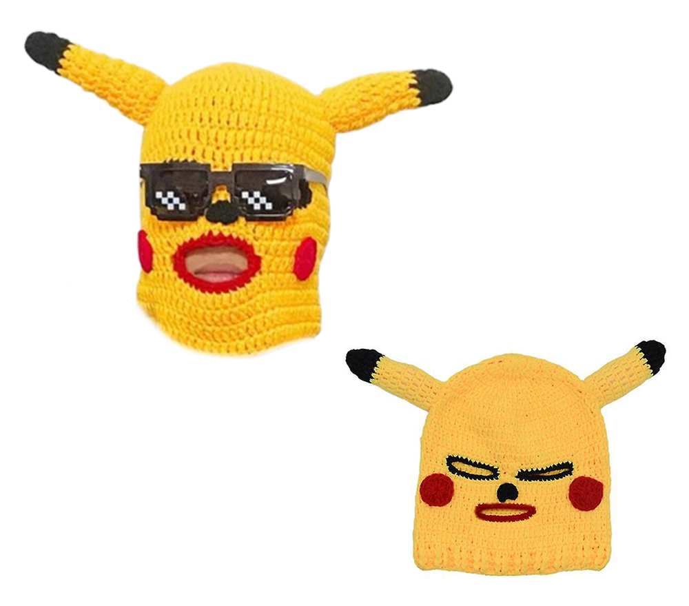 pesta karnaval topeng wajah pikachu