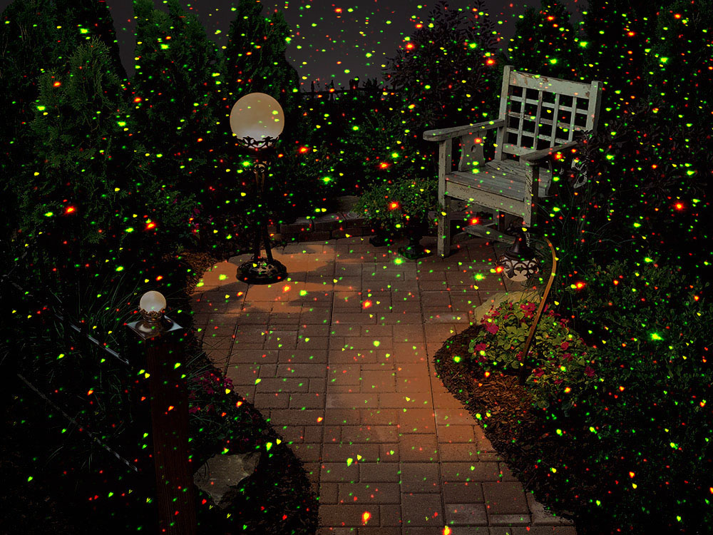Laser warna proyektor Natal untuk proyeksi rumah
